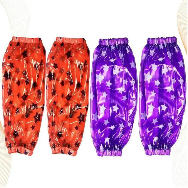 Alt view image 3 of 3 - 2Pairs Waterproof Arm Sleeve Protectors Kitchen Oversleeve Oilproof Easy Wash Quick Dry Elastic Cuff Design for Women Men