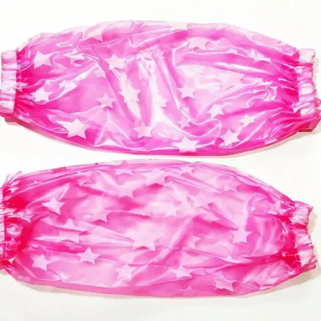 Alt view image 2 of 3 - 2Pairs Waterproof Arm Sleeve Protectors Kitchen Oversleeve Oilproof Easy Wash Quick Dry Elastic Cuff Design for Women Men