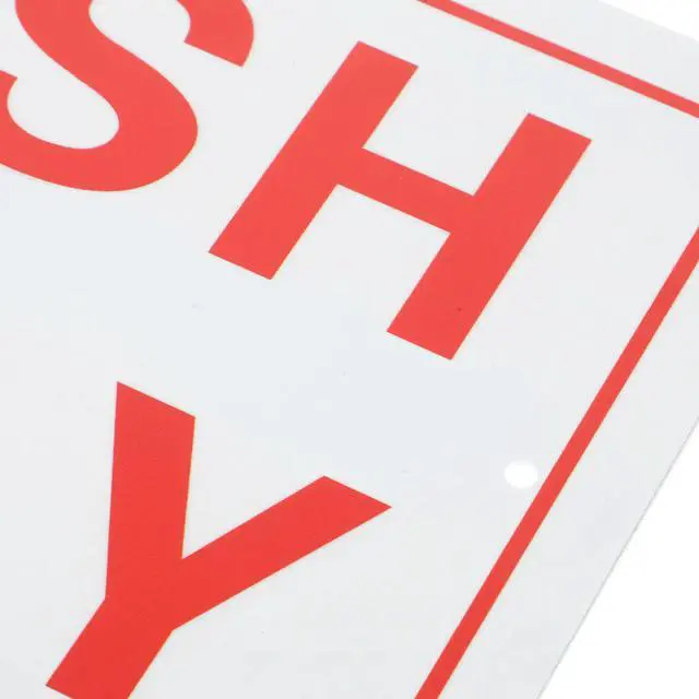 Alt view image 2 of 3 - Sign For Business Retail Store Wall Mount No Checks No Credit Card Cash Durable Lightweight High Hardness Pre