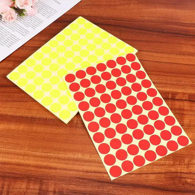 Alt view image 2 of 3 - 30 Sheets Colorful Dot Stickers Round Self Adhesive els Premium Paper Gift Tags for Party Balloons Cards Wraps Bookmarks