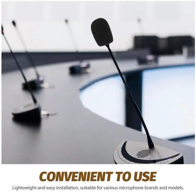 Alt view image 3 of 3 - 10Pcs Microphone Sponge Cover Standard Handheld Mic Windscreen for Recording Studio Stage Noise Cancelling Reusable Mic Cover