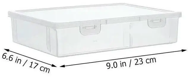 Alt view image 2 of 3 - Plastic Desk Organizer Box Multifunction Household File Case Office Supply Wear-Resistant Desk Accessories Desktop