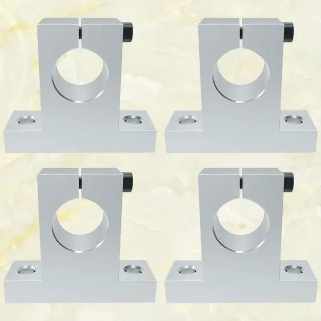 Alt view image 2 of 3 - 4Pcs 3D Printer Shaft Support Fixed Bracket for High Temperature Shrinkage Stable Linear Rail Shaft Guide Accessories