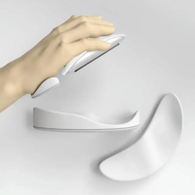 Alt view image 3 of 3 - Wrist Support Mouse Pad Light Grey Silicone Cushion Anti-Slip Base Ergonomic Design Comfortable Wrist Relief Smooth Surface