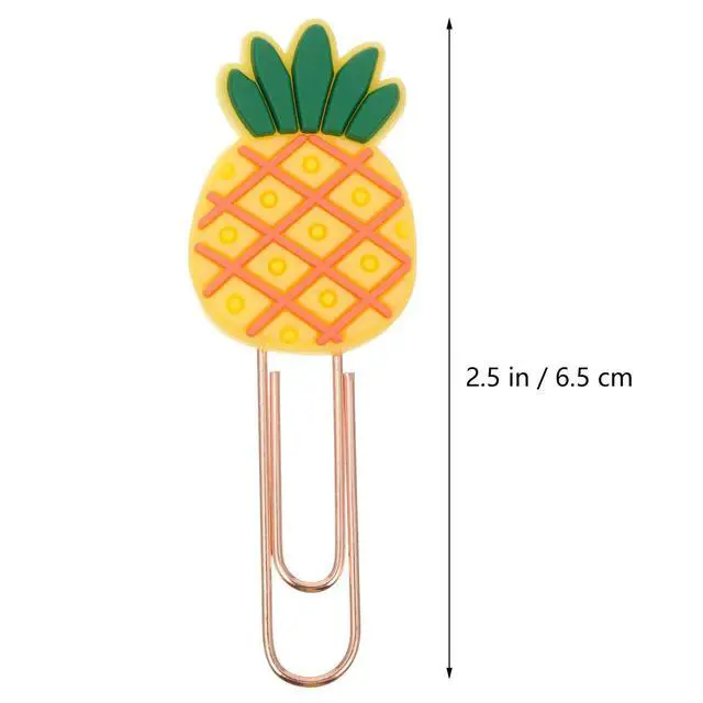 Alt view image 3 of 3 - 20Pcs Avocado Themed Silicone Paper Clip Bookmarks Fun Decorative Bookmark Set for Study Work Scrapbooking Calendar Notebook