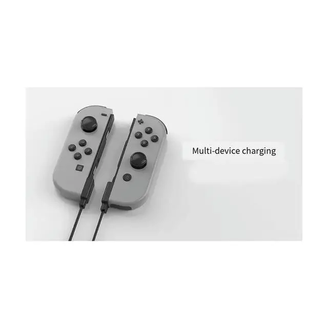 Alt view image 2 of 3 - For Switch For Joycon Controller USB Cable 2 In 1 Travel Charging Cables Charging Cord For Switch Contr