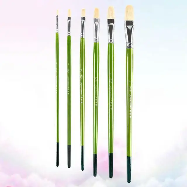 Alt view image 2 of 3 - 1Set Oil Paint Brushes Set Professional Wooden Handle Watercolor Acrylic Gouache Painting Kit for Students Beginners Artists