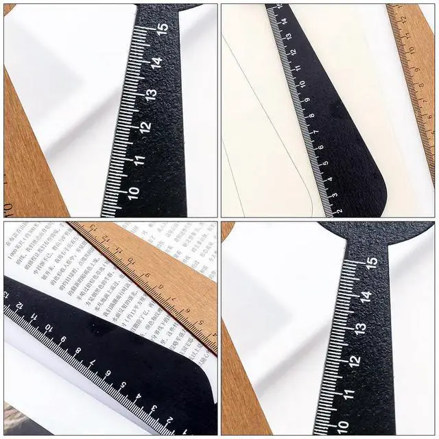 Alt view image 3 of 3 - 6Pcs Cartoon Cat Ruler Wooden Straight Measuring Tool with Precise Scale for Students Kids School Stationery Drawing Learning