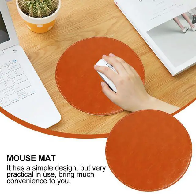 Main image of Round Mouse Pad Microfiber Surface Smooth Glide Precision Control Double-Sided Design Comfortable No Deformation Home Office