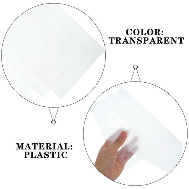 Alt view image 2 of 3 - 3Pcs Transparent Writing Board Sketch Mat Premium Material Smooth for Office School Workers