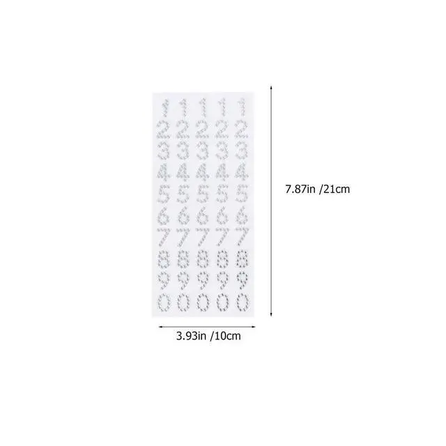 Alt view image 3 of 3 - 2 Sheets English Letters Stickers 2 Sheets Numbers Stickers Premium Acrylic Educational Learning Tool for Kids Color Animal