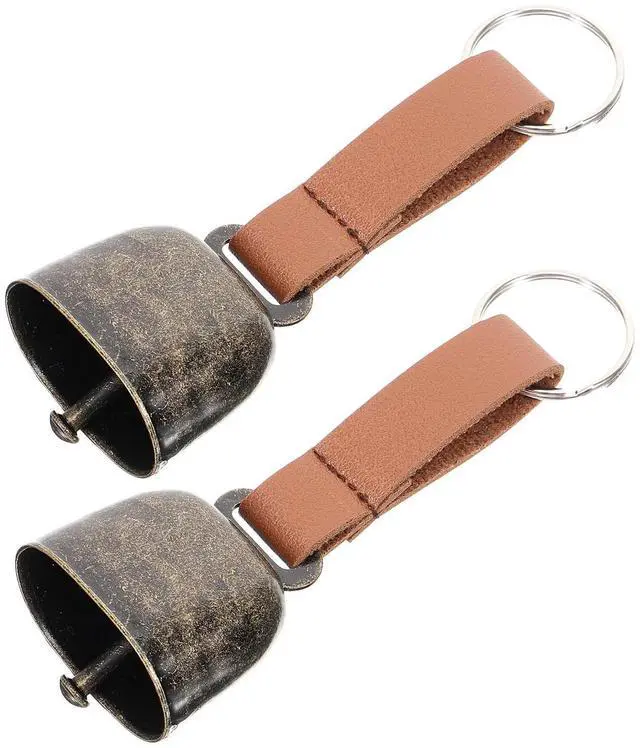 Main image of 2Pcs Vintage Bear Bells for Hiking Camping l Warning Bell Outdoor Traveling Loud Anti-Lost Bell for Pets Cattle Sheep