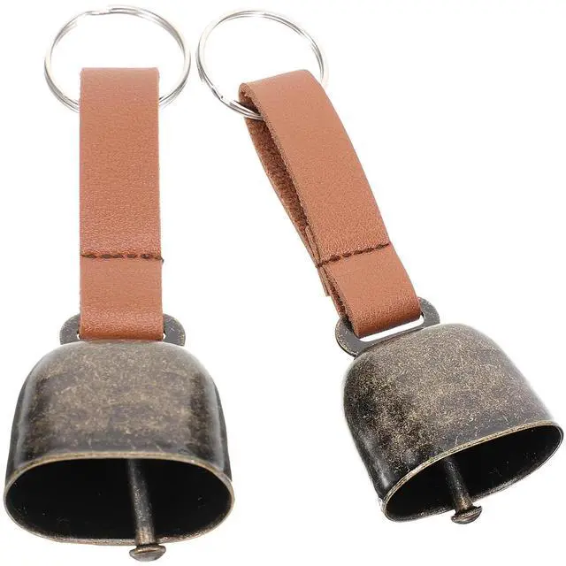 Alt view image 2 of 3 - 2Pcs Vintage Bear Bells for Hiking Camping l Warning Bell Outdoor Traveling Loud Anti-Lost Bell for Pets Cattle Sheep