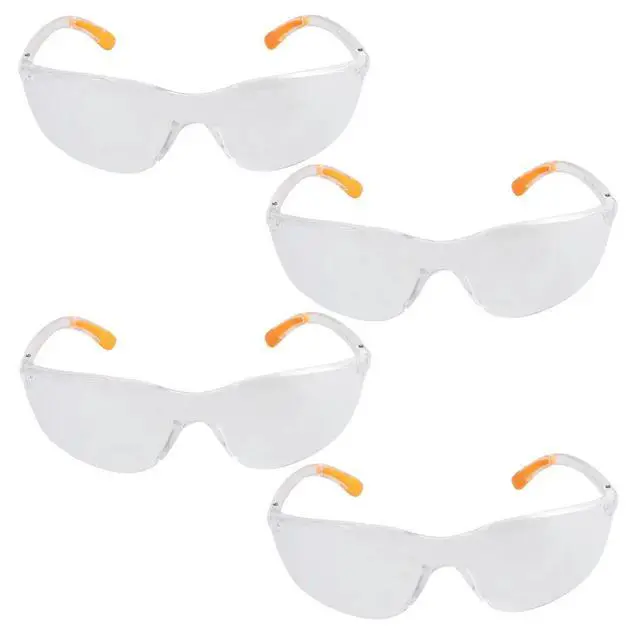 Alt view image 3 of 3 - 4Pcs Professional Anti-Impact Protective Eyewear Ergonomic Fit Lightweight Comfortable Sealing Design Eye Protector for Work