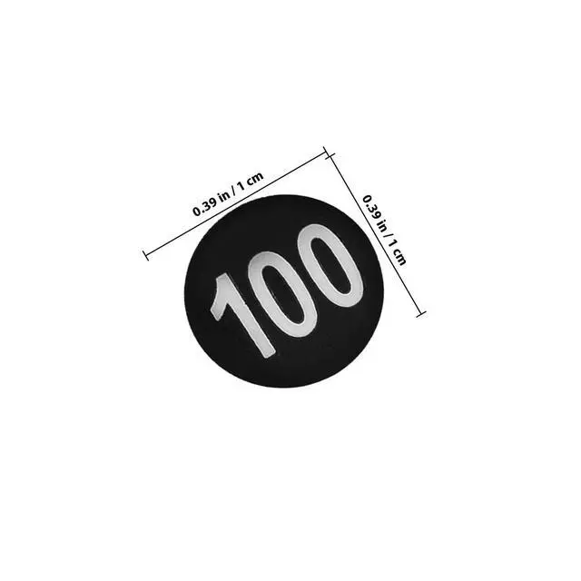Alt view image 2 of 3 - 50 Sheets Waterproof Digital Number Stickers Round Adhesive Number els for Envelopes Gift Wraps DIY Crafts Classification