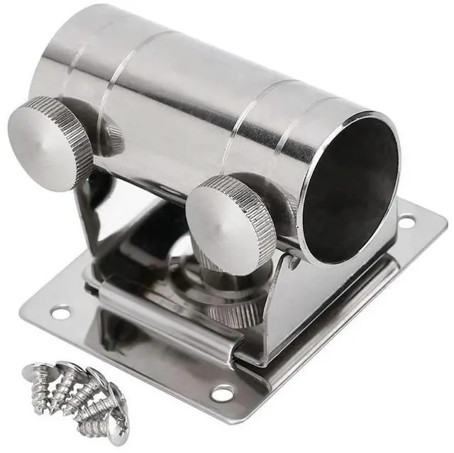 Main image of Adjustable Stainless Steel Fishing Umbrella Base Stand - Bracket Holder for Fishing Box