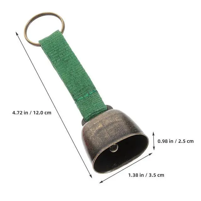 Alt view image 3 of 3 - 2Pcs Elegant Vintage Bear Bell for Outdoor Hiking Camping Farming Livestock Cattle Sheep Pets Anti-Lost Warning Bell Lightweight