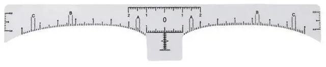 Main image of 100Pcs Professional Eyebrow Ruler for Microblading Brow Shaping Symmetrical Placement Accurate Measurement