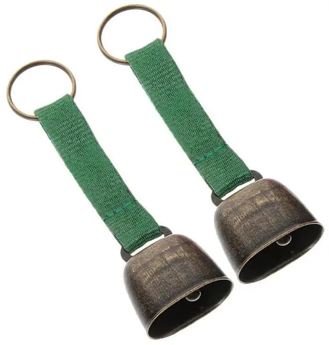 Alt view image 2 of 3 - 2Pcs Elegant Vintage Bear Bell for Outdoor Hiking Camping Farming Livestock Cattle Sheep Pets Anti-Lost Warning Bell Lightweight