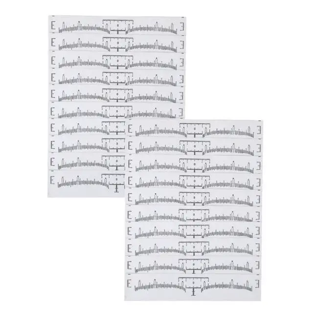 Alt view image 2 of 3 - 100Pcs Professional Eyebrow Ruler for Microblading Brow Shaping Symmetrical Placement Accurate Measurement