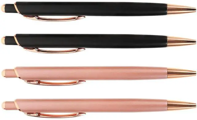 Main image of 4Pcs Press Ballpoint Pens l Multi-Function Writing Pen Smooth Ink Comfortable Grip Daily Use Business Gifts