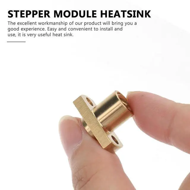 Alt view image 2 of 3 - 6Pcs 3D Printer Lead Screw Nut T8 Trapezoidal Brass High Hardness Copper T8 Nut for Stepper Motor Machine Tool Rails