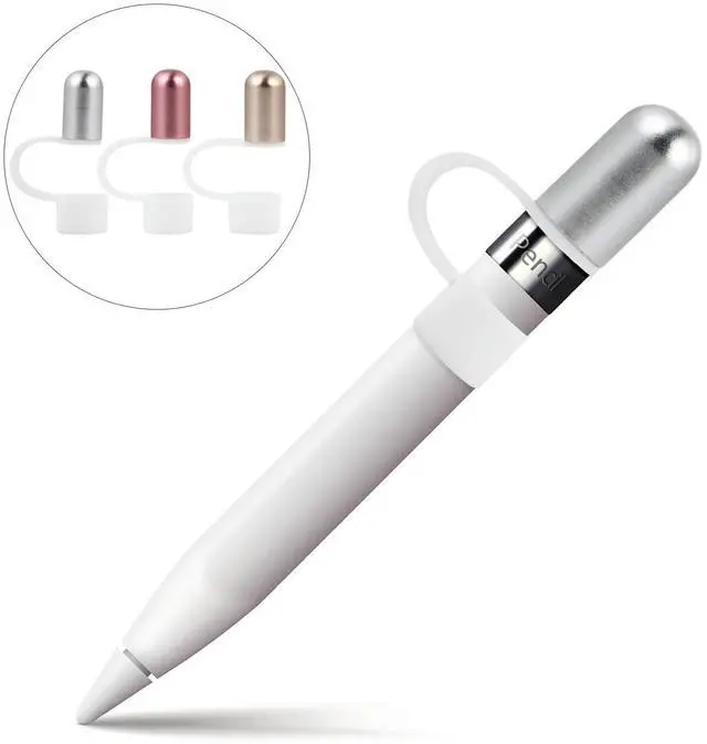 Main image of 3Pcs Stylus Pen Cover Case Silicone Stylus Protector Nib Tip Cap Compatible with Pencil Anti-Lost Smooth Hard Dust
