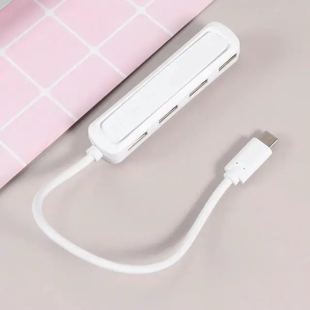 Alt view image 2 of 3 - 1Pcs Type-C to 4 USB-A Hub Adapter Premium ABS Alloy Build High Heat Dissipation Stable Fast Charging Otg USB-C Hub for Laptop
