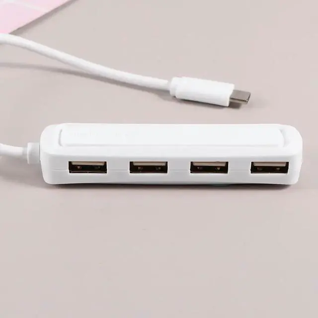 Alt view image 3 of 3 - 1Pcs Type-C to 4 USB-A Hub Adapter Premium ABS Alloy Build High Heat Dissipation Stable Fast Charging Otg USB-C Hub for Laptop