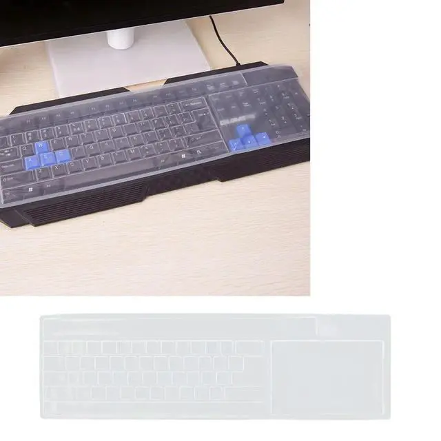 Alt view image 2 of 3 - 4Pcs Keyboard Protective Film Transparent Keyboard Cover Dustproof Water Resistant for Laptop Computer Office School Use