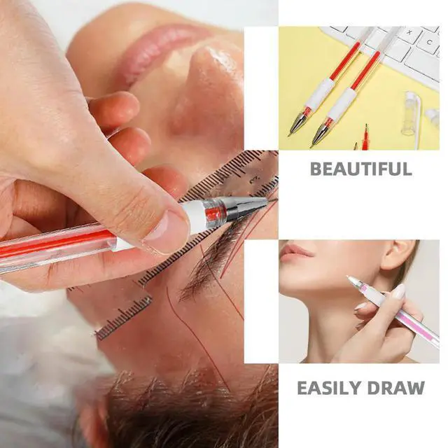 Alt view image 3 of 3 - 1Set Tattoo Eyebrow Marker Pen Professional Skin Marking Pen Mapping Tool for Precise Eyebrow Lip Positioning Beauty Tool