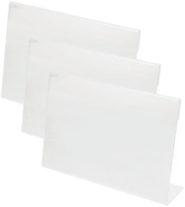 Main image of 3Pcs Acrylic Price Display Holder Sign el Holder for Retail Market Supermarket Store Multi-Function Price Tag Stand