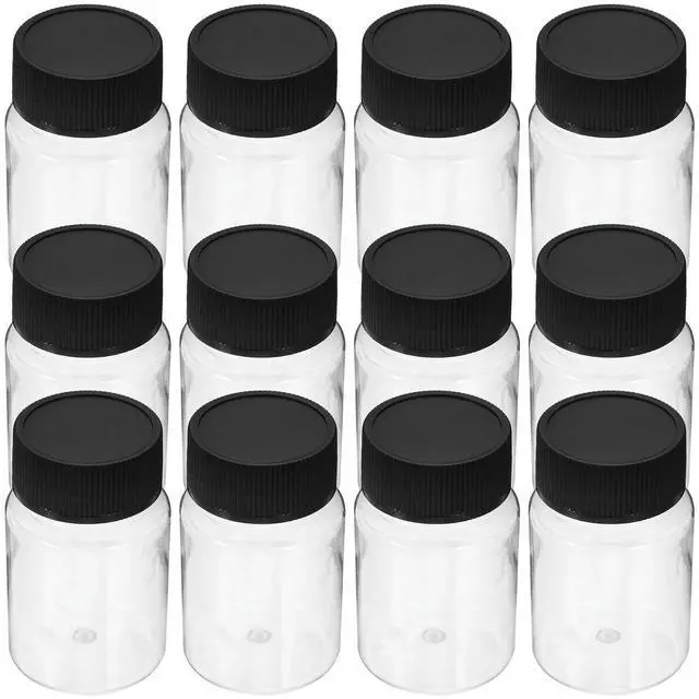 Main image of 12pcs 50ml Wide Mouth Sampling Bottles Leak Proof Small Vials Home Travel Containers Bottle Sample Seal Container
