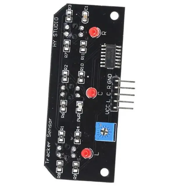 Alt view image 3 of 3 - 5 Pcs DC 5V 3 Channel Infrared Line Tracker Sensor Module Trio Detector Output TCRT5000 For Robot Kit AVR/ARM/P