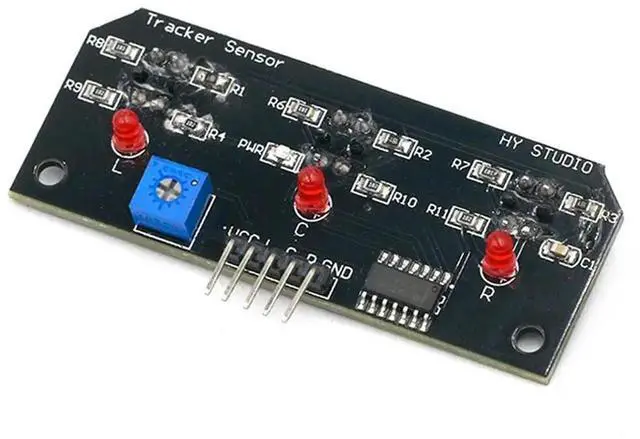Alt view image 2 of 3 - 5 Pcs DC 5V 3 Channel Infrared Line Tracker Sensor Module Trio Detector Output TCRT5000 For Robot Kit AVR/ARM/P