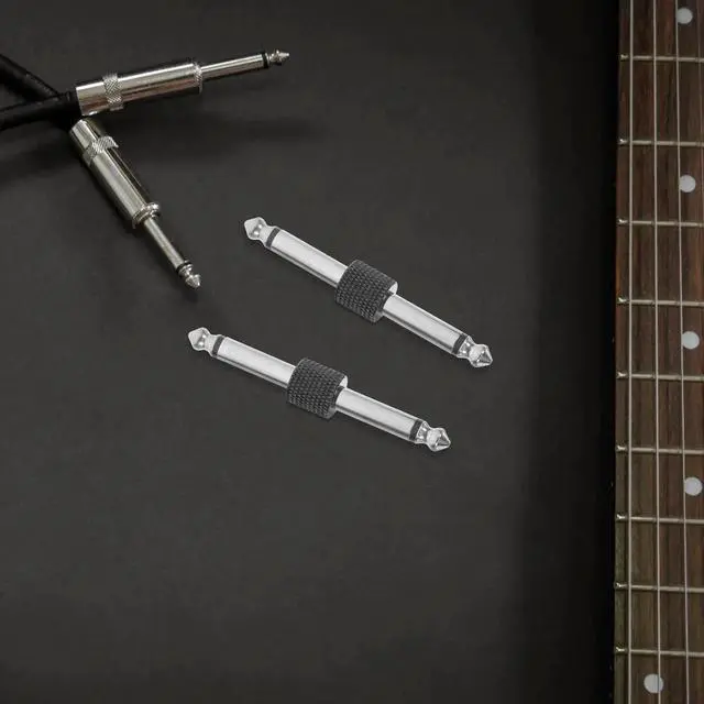 Main image of 3Pcs 6.35mm Guitar Pedal Patch Connector Professional Straight Coupler for Pedalboard Setup High-Fidelity Sound Transmission No
