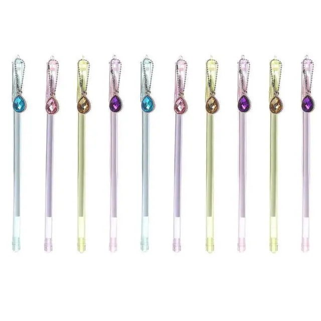 Alt view image 3 of 3 - 10Pcs Creative Gel Pens Lovely Pendant Design Smooth Ink Writing Pens Lightweight for School Office Gel Pen