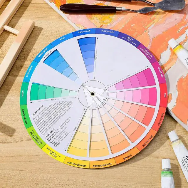 Alt view image 3 of 3 - Creative Colorful Color Wheel Easy-to-Use Visual Learning Tool for Nail Art Tattoo Painting Mixed Color Board Chart for Women