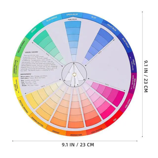 Alt view image 2 of 3 - Creative Colorful Color Wheel Easy-to-Use Visual Learning Tool for Nail Art Tattoo Painting Mixed Color Board Chart for Women