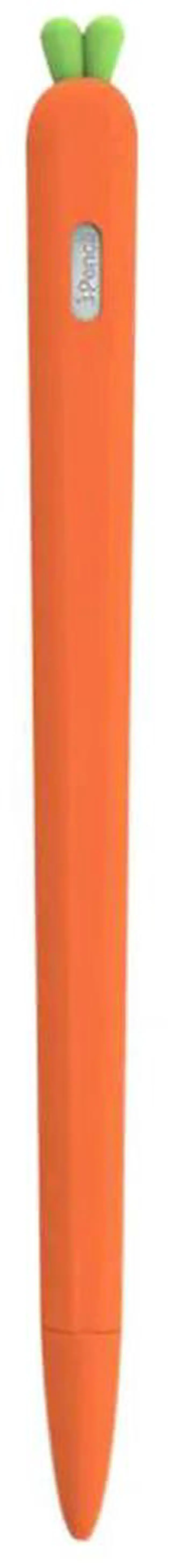 Main image of Carrot Silicone Stylus Sleeve Protective Cover Orange Compatible Pencil 2 Ergonomic Anti-Slip Grip Reduce Wrist Fatigue