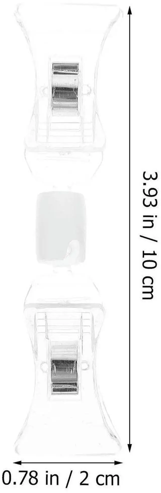 Alt view image 2 of 3 - 10Pcs Double Sided Plastic Clip Price Tag Holder Sign Display Stand for Merchandise Banner Photo Memo Office Desktop Decoration