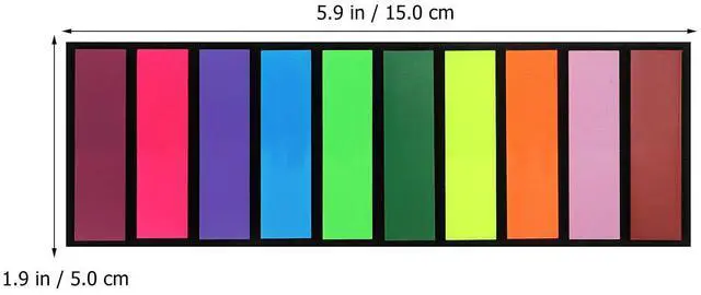 Alt view image 3 of 3 - 6Pack Fluorescent Index el Tabs Bright Colorful Sticky Page Markers for Books Notes Magazines Diaries File Folders Writable