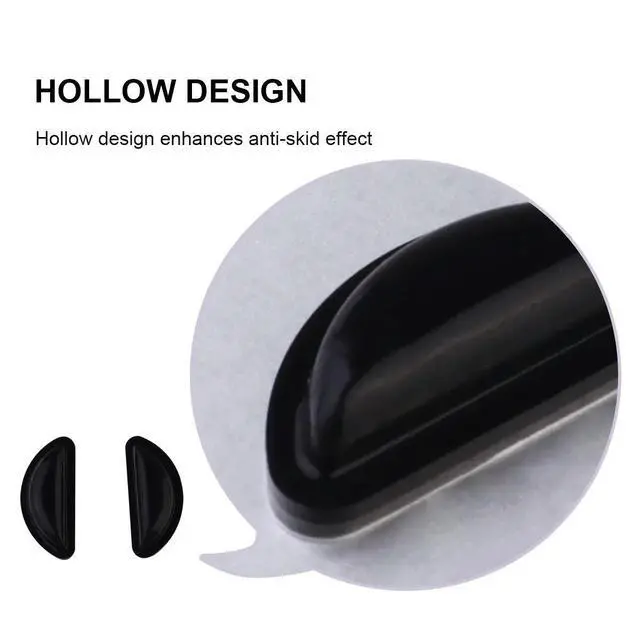 Alt view image 2 of 3 - 35Pairs Comfortable Glasses Nose Pad Silicone Anti Slip Hollow Design Lightweight Fit for Adults Running Hunting