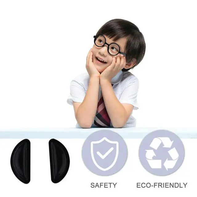 Alt view image 3 of 3 - 35Pairs Comfortable Glasses Nose Pad Silicone Anti Slip Hollow Design Lightweight Fit for Adults Running Hunting