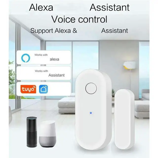 Alt view image 3 of 3 - Tuya Door Window Sensor Alarm Alert System Real-Time Notifications App-Control Home Secur