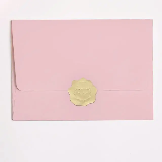 Alt view image 3 of 3 - 5 Sheets Love Design Seal Stickers Smooth Sticker for Envelope Wedding Invitations Packaging Stickers for Envelopes