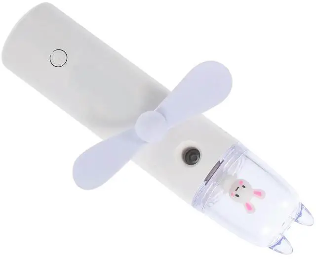 Main image of 1Pcs Water Misting Fan USB Rechargeable Cooler Silent Balanced Blades Summer Must-Have Personal Mini Fan for Travel