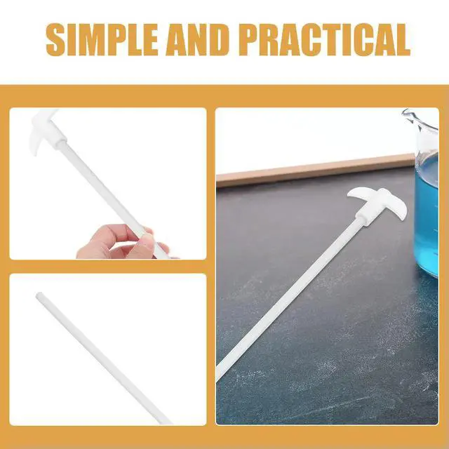 Alt view image 2 of 3 - PTFE Stirring Rod 250mm Length 7mm Diameter Chemical Mixer Experiment Tool Practical Blender Teaching Equipment
