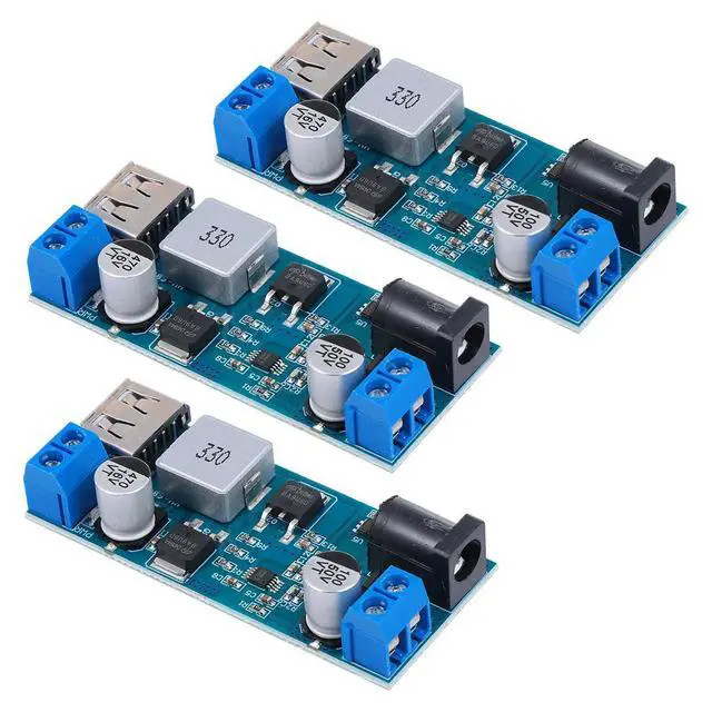 Alt view image 2 of 3 - 3Pcs Dc Adjustable Buck Converter Step-Down Power Module for DIY Power Supply Camera Vehicle Monitoring Projects