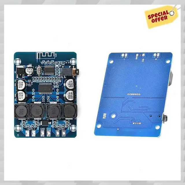 Main image of XH-M314 DC12-28V High-Power TPA3118D2 Audio Amplifier Board 2Pcs Supports Bluetooth 45W+ 45W Output